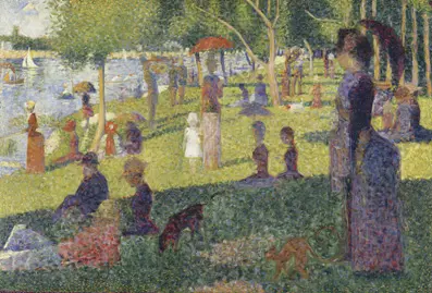 Georges Seurat La Grande Jatte Sm framed print, modern gallery artwork