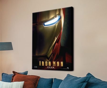 Iron Man movie poster canvas print Marvel superhero wall art