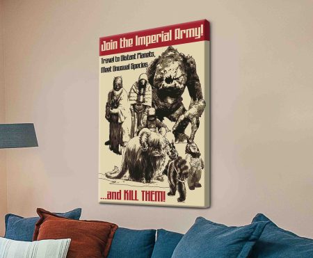 classic movie poster print featuring Travel to Distant Planets - vintage vintage-poster canvas
