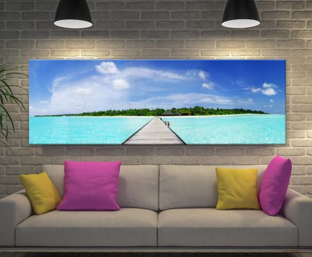 Buy Maldives Paradise as a subtle paper print - locally made in Western Australia, suits home styling.