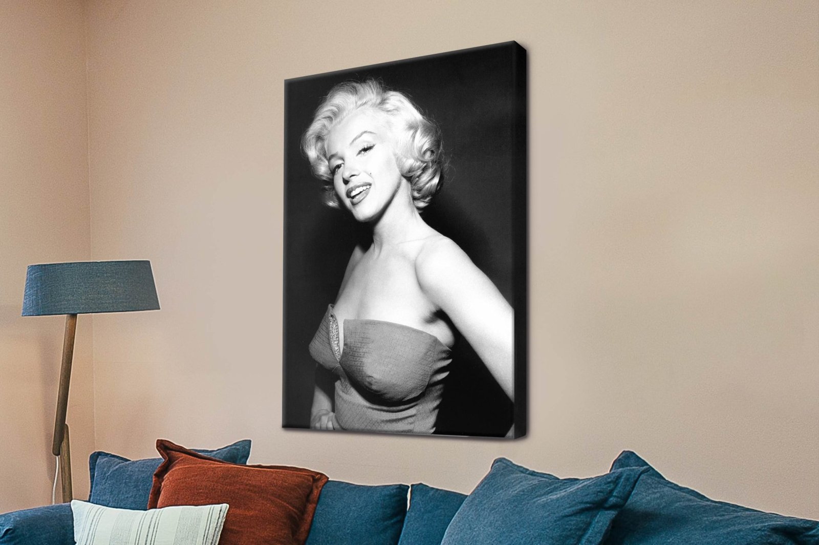 Marilyn Monroe glamour portrait canvas print