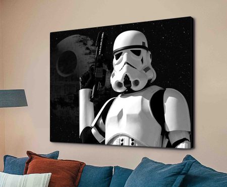 Stormtrooper Art, a vintage-poster canvas - collector film poster for gallery walls
