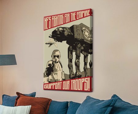 vintage film poster: Support our Troops, available as a collectible canvas print (collector film poster)