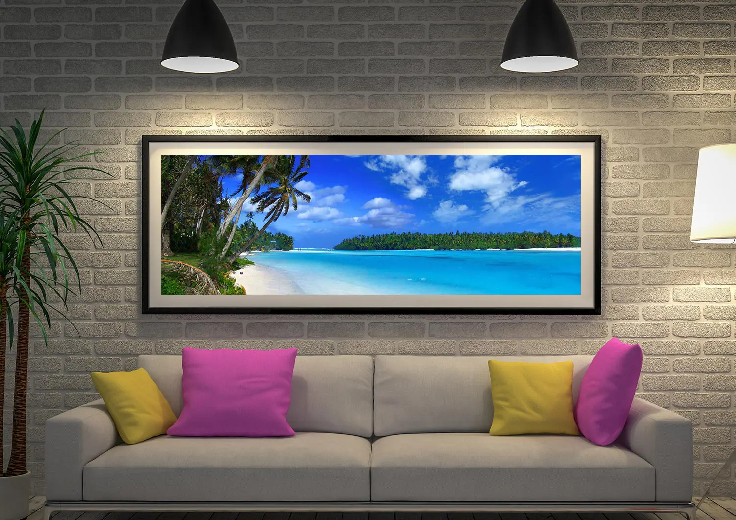 The Beach Panoramic Wall Art