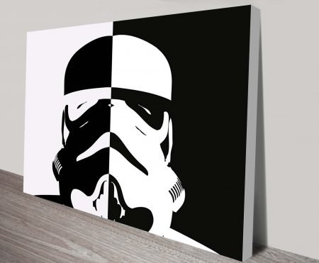statement canvas print featuring STORMTROOPER POP ART - refined contemporary canvas