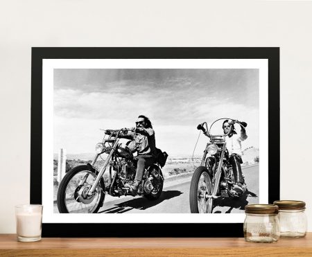 Easy Rider, the two riders on their motorcycles in a classic open-road scene