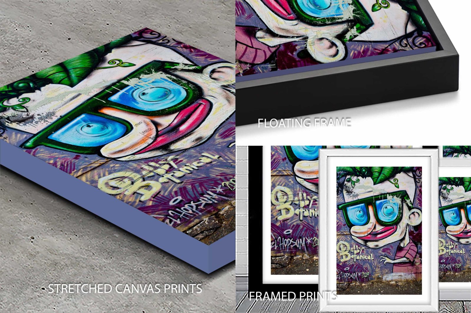 Geek on the Wall Graffiti Art Print on Canvas | Canvas Prints Perth