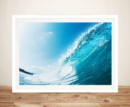 Aqua Barrels, a perfect turquoise wave curling into a glassy barrel