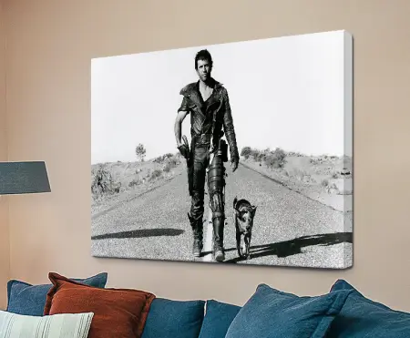 Mad Max The Road Warrior canvas print of Mel Gibson in the wasteland