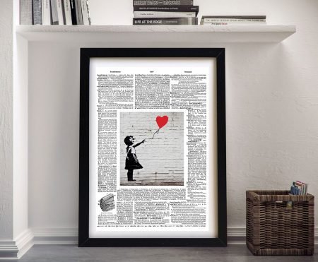 Framed print of Banksy Upcycled Page by Banksy