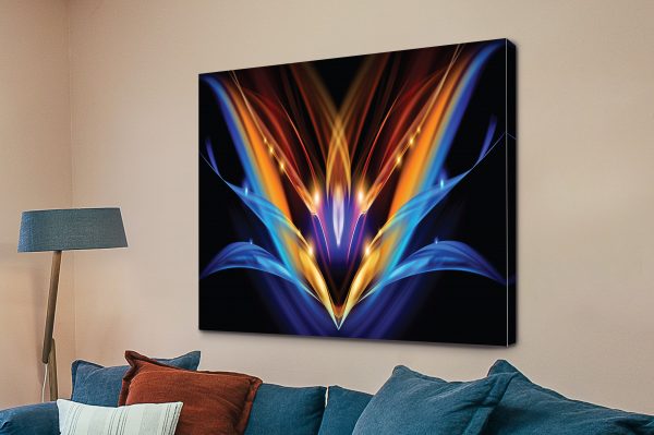 Light flower abstract canvas print