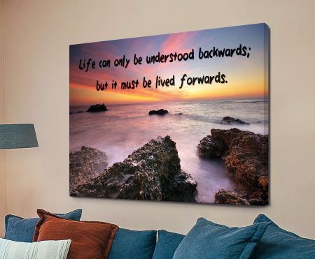Understanding Life motivational art with bold reflective lettering