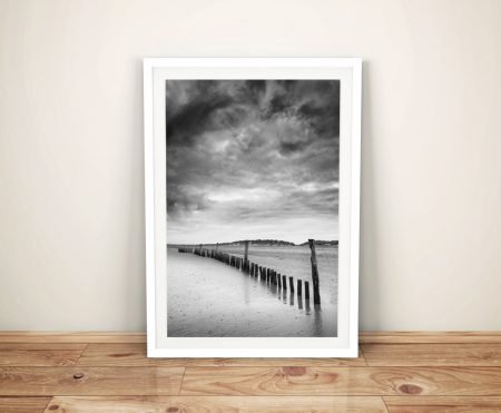 Beach Bones art print, scenic cityscape artwork hand-finished in Australia