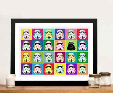 Star Wars Warhol Pop Art II, a pop-art canvas by Warhol - pop-art canvas for gallery walls