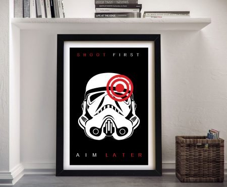 canvas artwork | Shoot First - canvas home decor, characterful and ready to hang