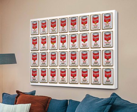 Andy Warhol 32 Campbell Soup Cans pop art on canvas
