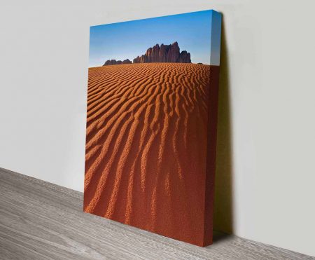 Desert Mountain canvas print, coastal landscape artwork