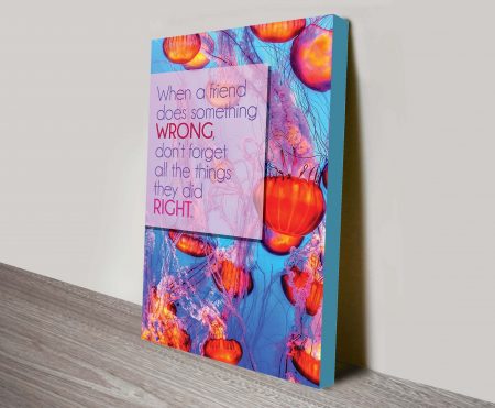 Friend Inspirational Quote framed print, modern gallery artwork