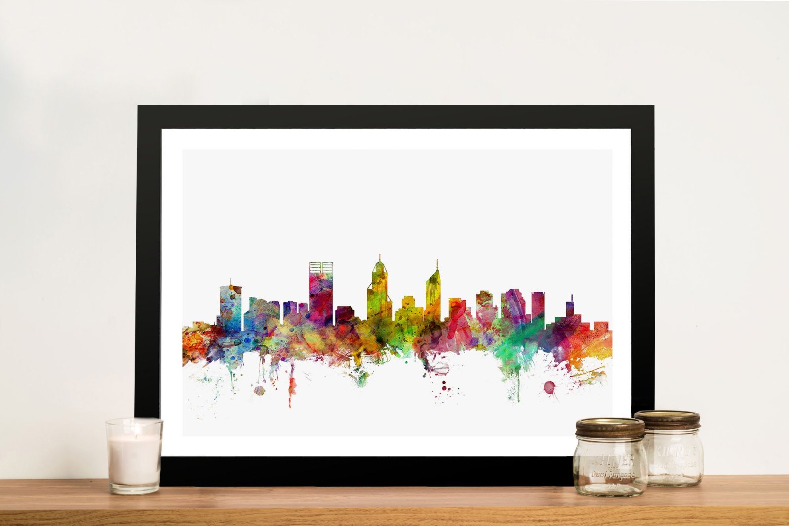 Perth Australia Skyline By Michael Tompsett