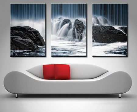 Rocks Water art print, contemporary statement artwork