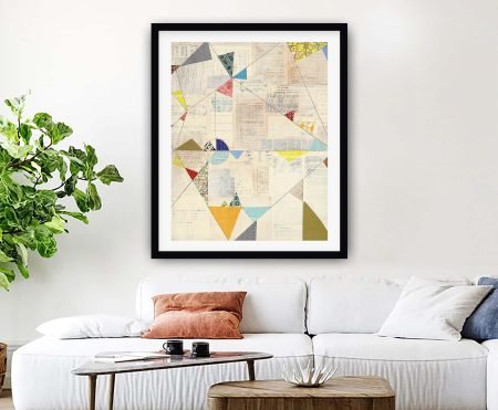 Geometric II framed print by Courtney Prahl