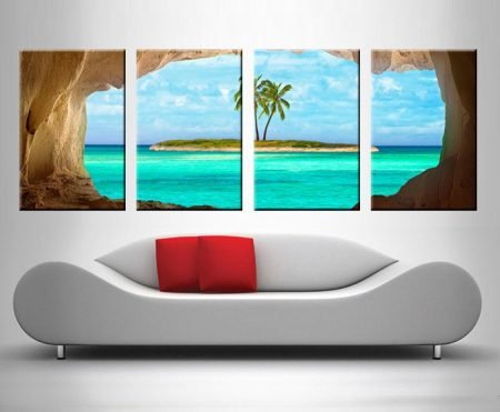 Peeking Paradise fine art print, designer statement artwork