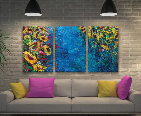 iconic street-art piece — Greenville Triptych Art Set, printed as a street art canvas