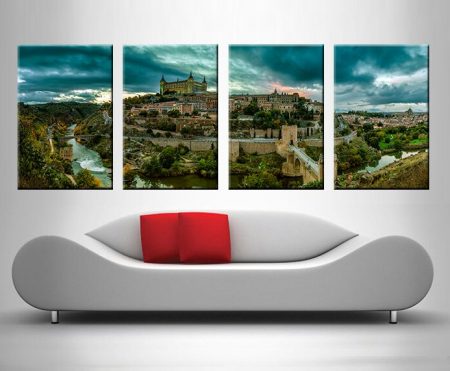 Toledo Alcazar framed print, modern gallery artwork
