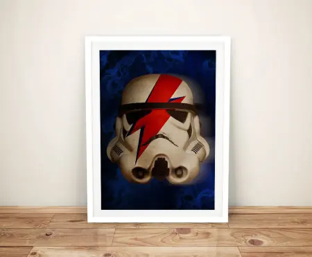 Stardust Trooper wall art print, classic film poster artwork