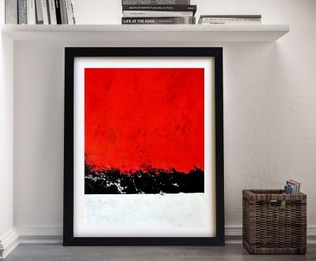Overthe Edge wall art print, contemporary abstract piece