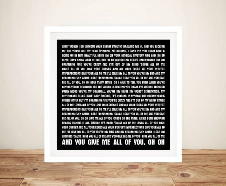 All of Me by John Legend, heartfelt song lyrics in soft flowing script