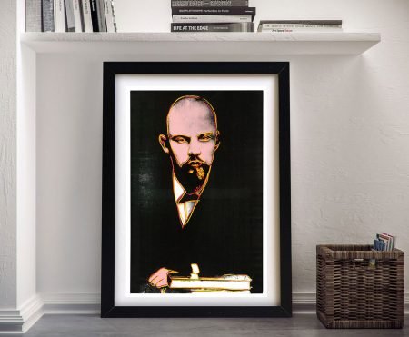 Black Lenin Andy Warhol canvas print, modern gallery artwork