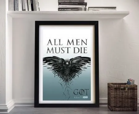 GOT Pop All Men Must canvas art, iconic cinema lobby artwork