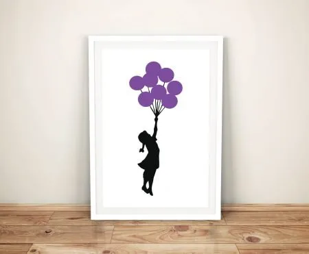 Girl Balloons Banksy canvas wall art, urban graffiti artwork