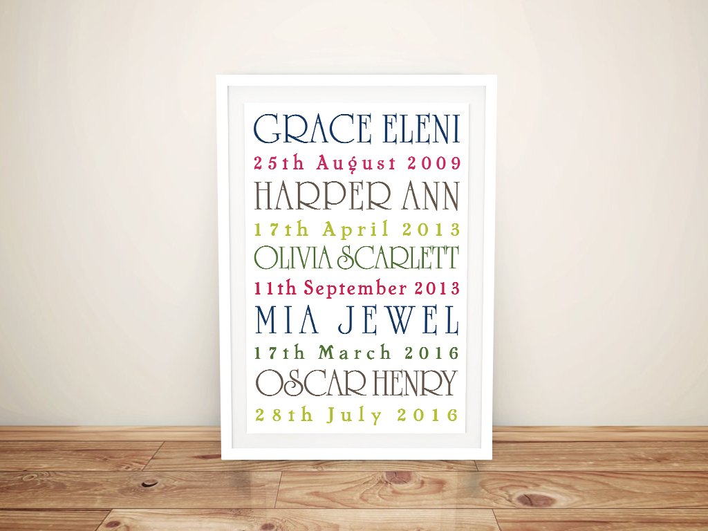 Custom canvas of Simple Elegance - custom wall art hand-printed in Australia