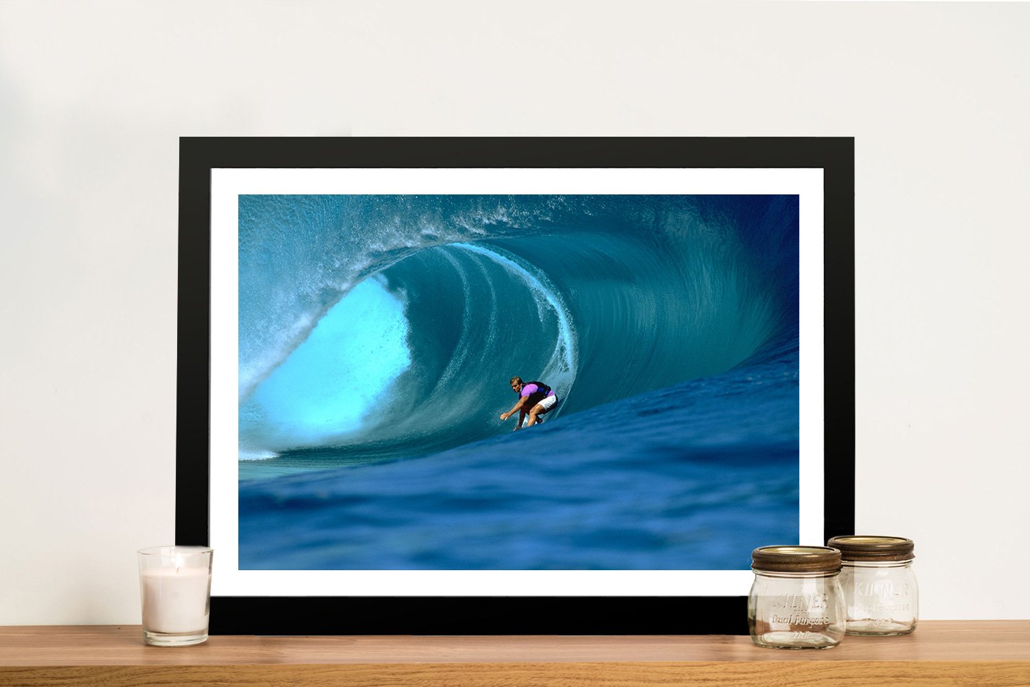 Teahapoo Laird Hamilton Laird Hamilton Surfing Teahupoo Wave Photo Canvas Art Print Australia