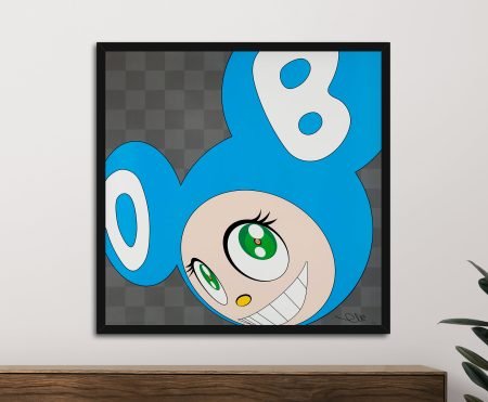Buy And Then x5 in Blue Framed Canvas Art