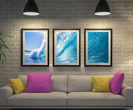 Buy Surf Haze a Canvas Triptych Wall Art Set
