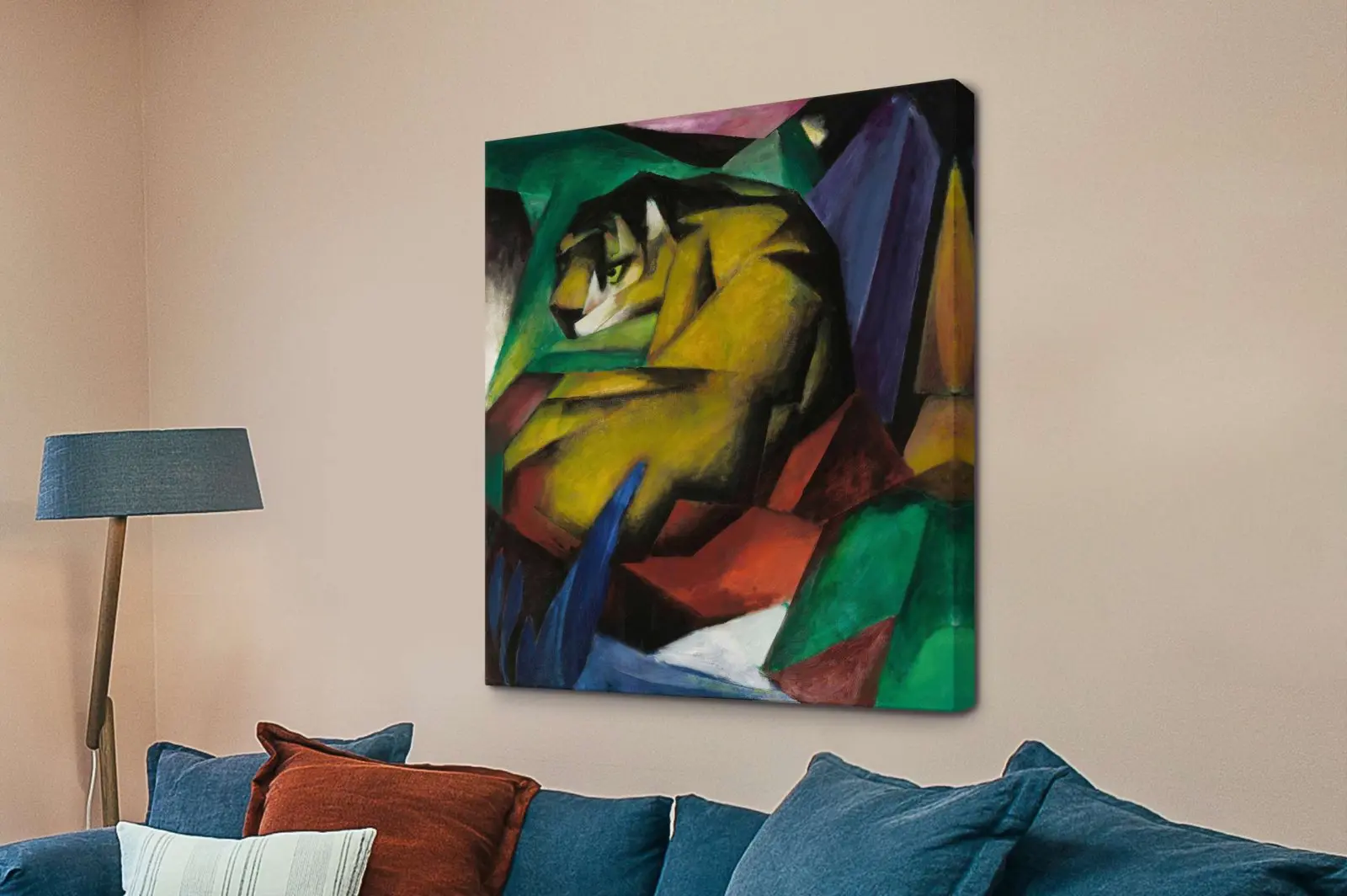 The-Tiger-by-Franz-Marc-Quality-Wall-Art-Home-Decor-Canvas-Print The Tiger by Franz Marc Quality Wall Art Home Decor Canvas Print