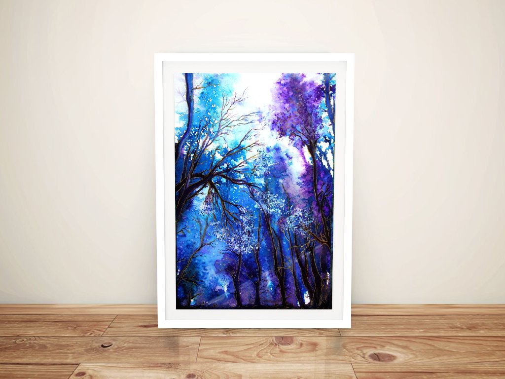 Framed print of Ray of Hope, warm light breaking through soft tones