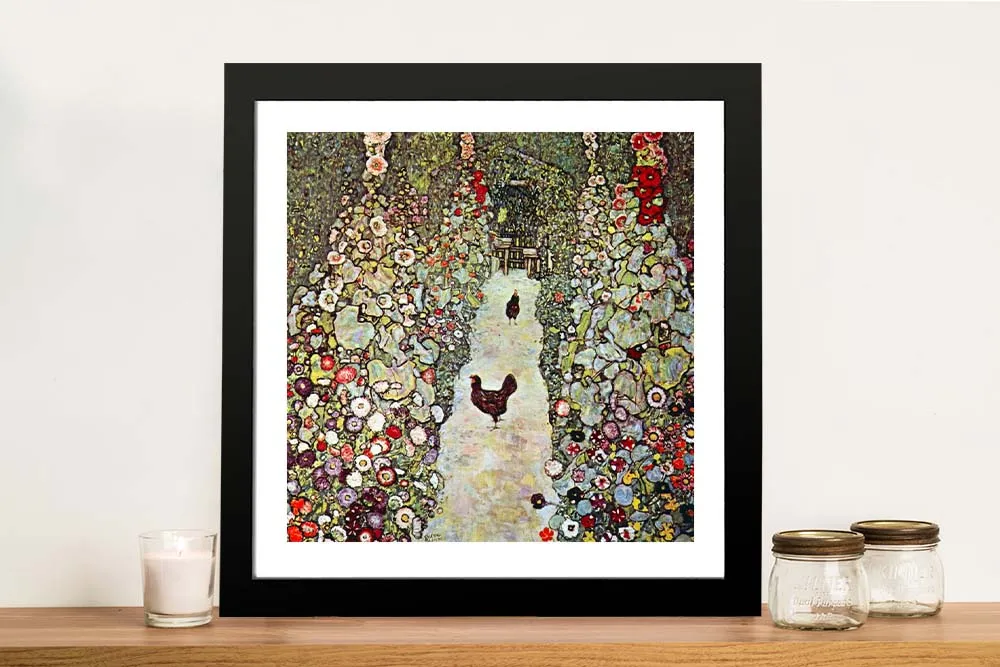 Garden Path with Chickens by Klimt