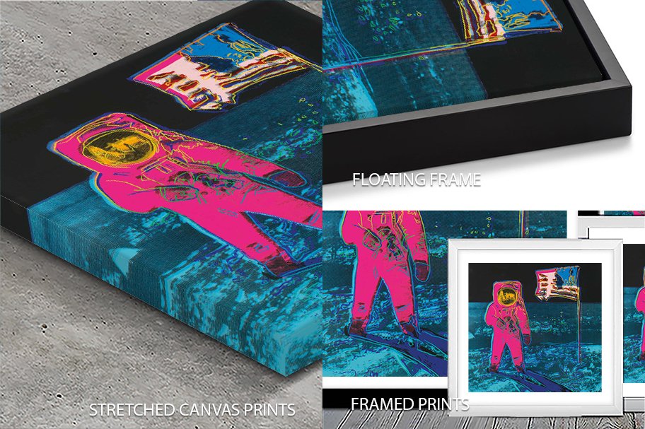 Buy Andy Warhol's Moonwalk 2 Framed Pop Art Brisbane