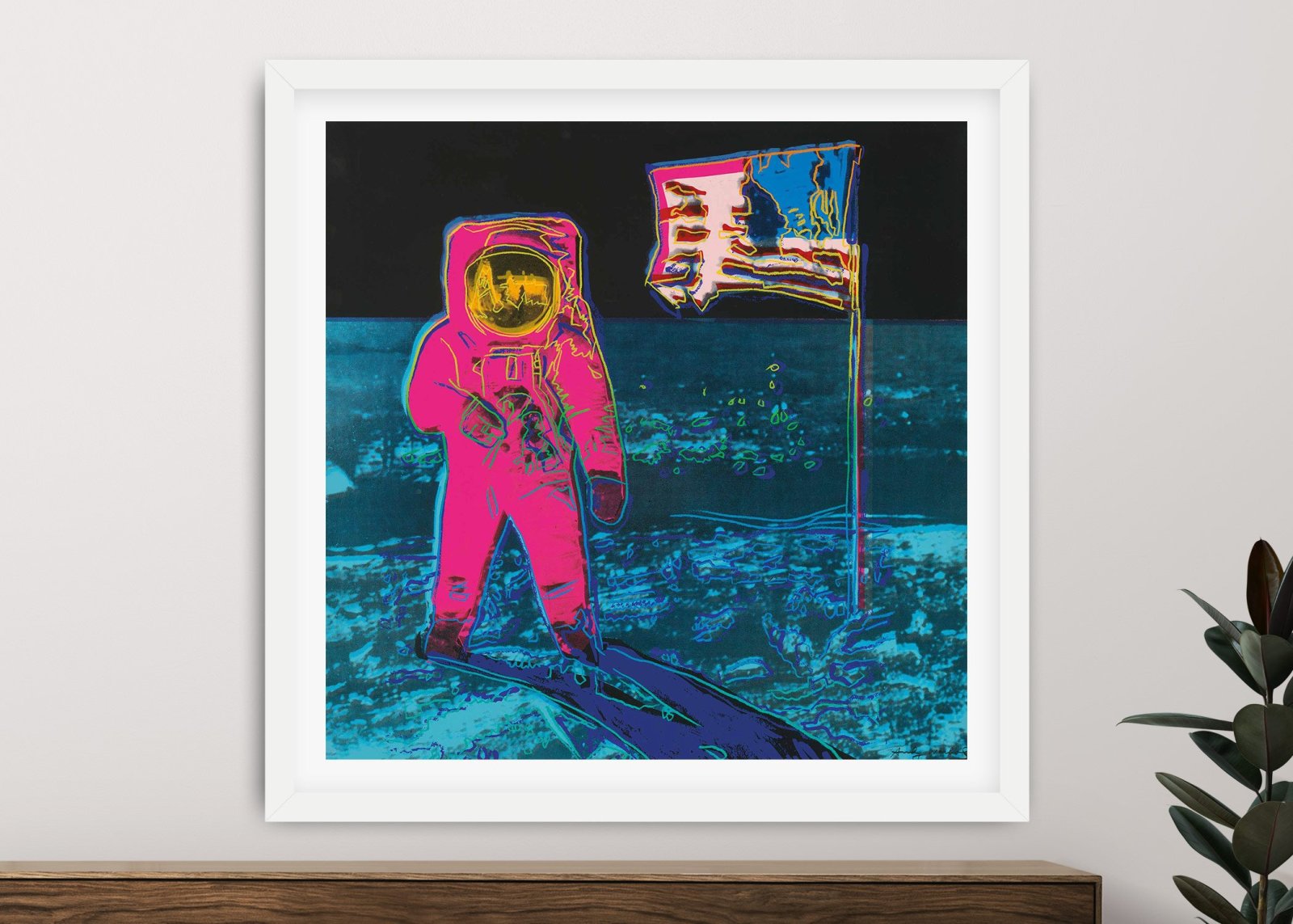 Buy Andy Warhol's Moonwalk 2 Framed Pop Art Brisbane
