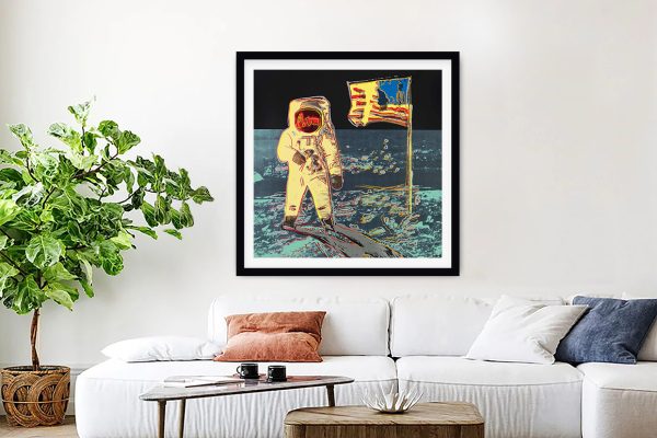 Moonwalk Canvas Warhol Framed Pop Art | Canvas Prints Perth