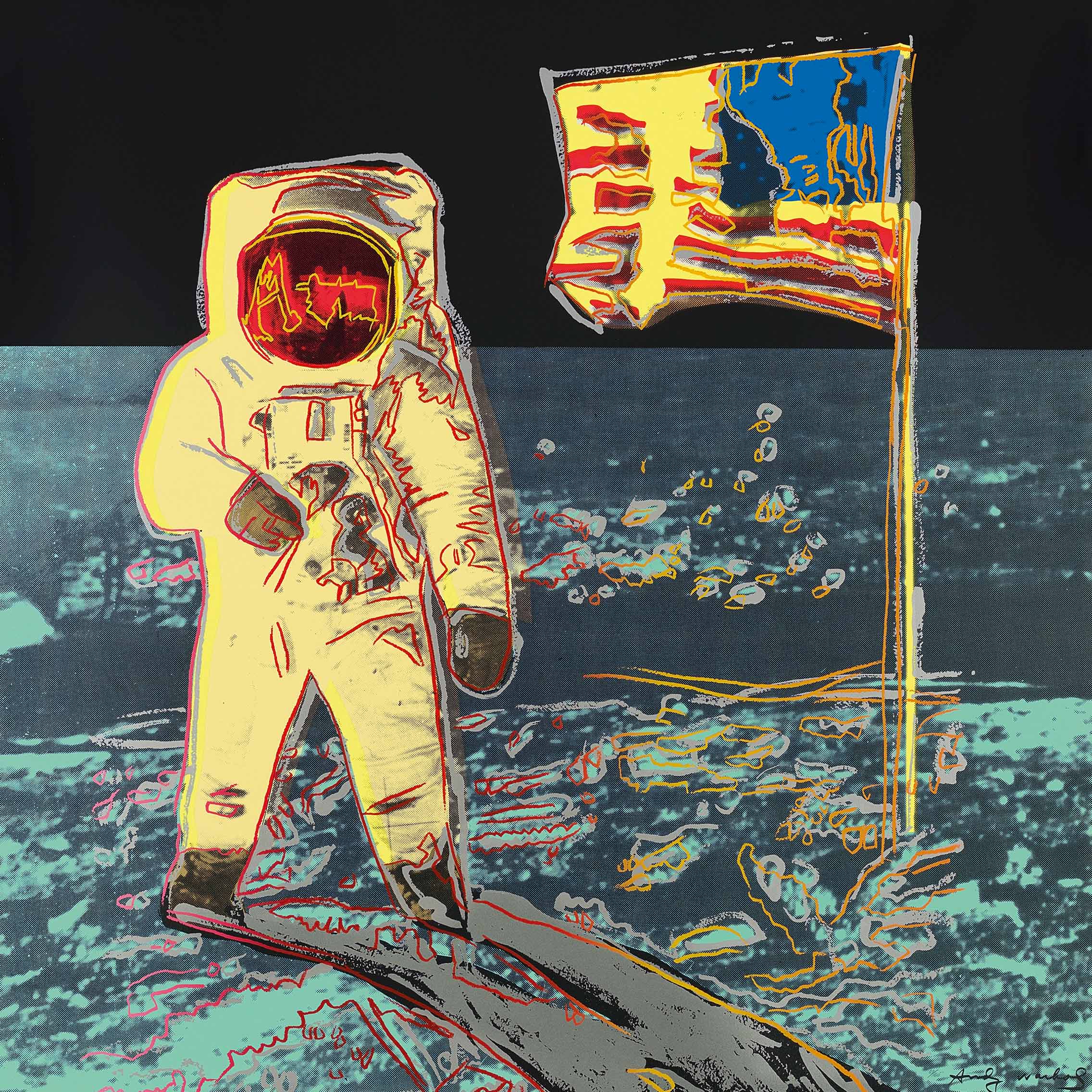 Moonwalk Canvas Warhol Framed Pop Art | Canvas Prints Perth