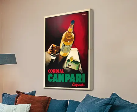 Marcello Nizzoli Cordial Campari poster on canvas
