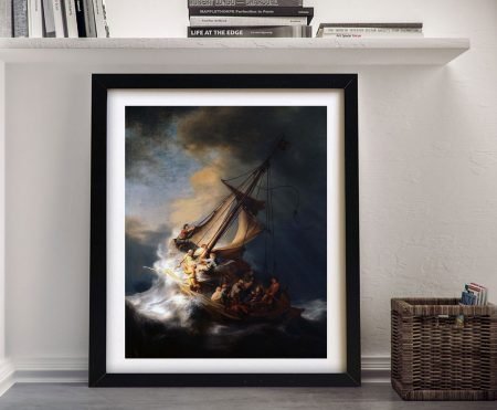 The Storm on the Sea of Galilee canvas print - Rembrandt's dramatic Biblical seascape