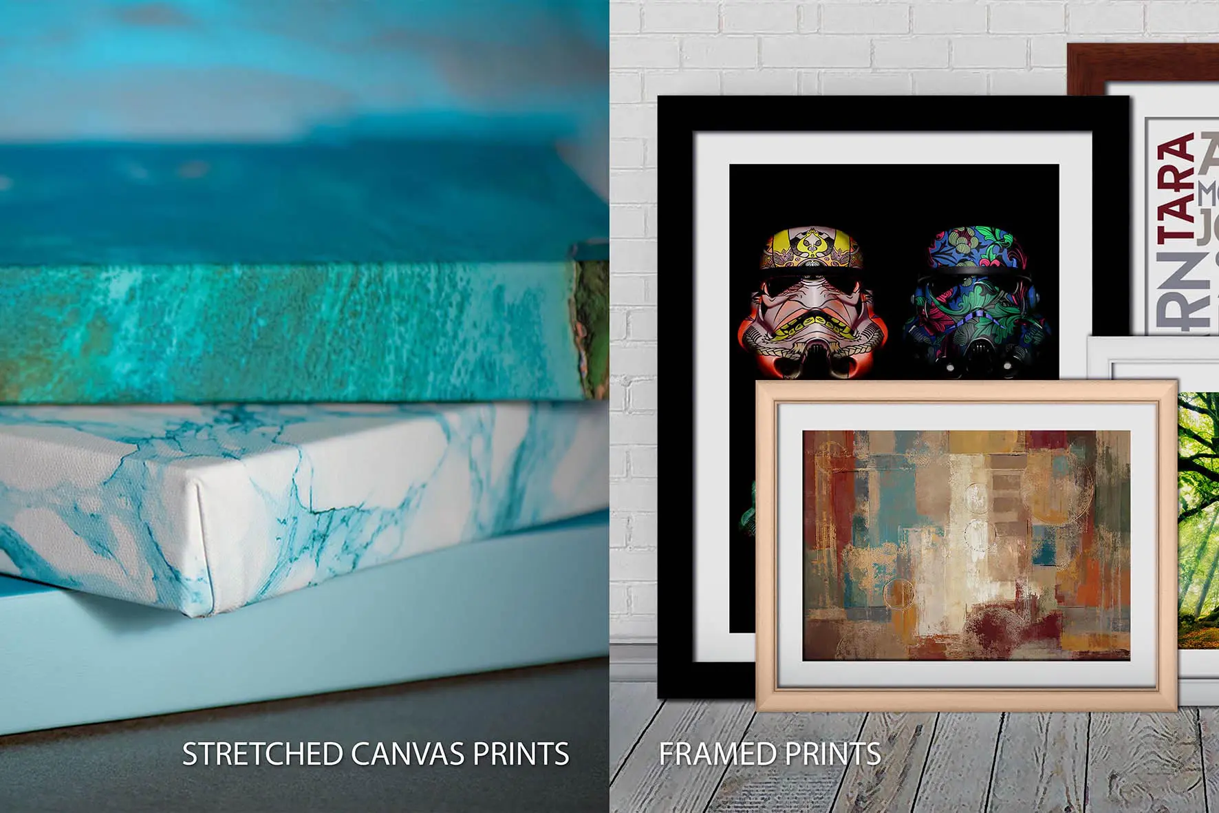 Stretched canvas and framed print options for Degas impressionist masterpiece print