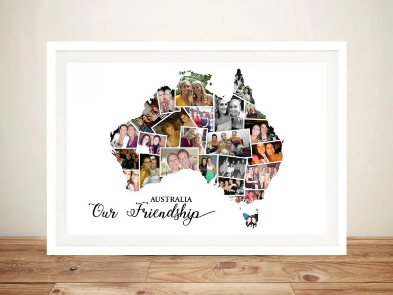 Map of Australia Photo Collage