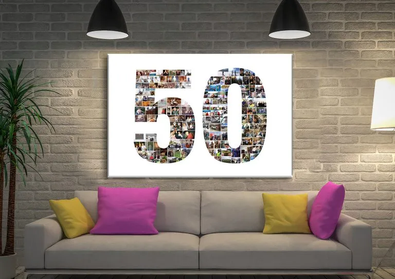Custom Number Photo Collage